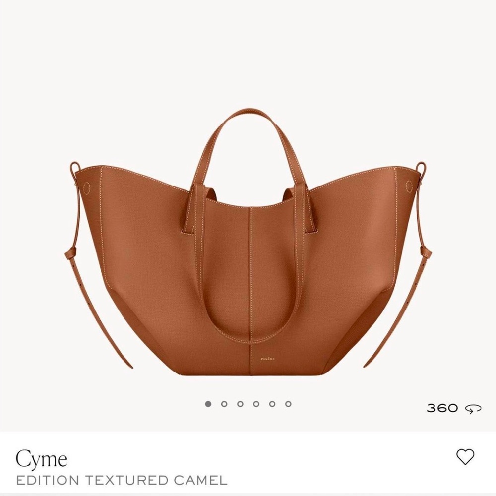 Polene Cyme camel bag